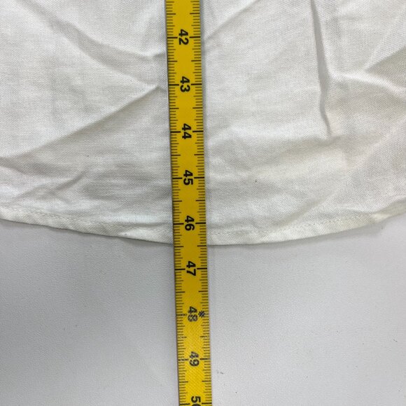 NWOT Farm Rio Linen Blend White Sleeveless Maxi Dress Size M - Picture 11 of 13